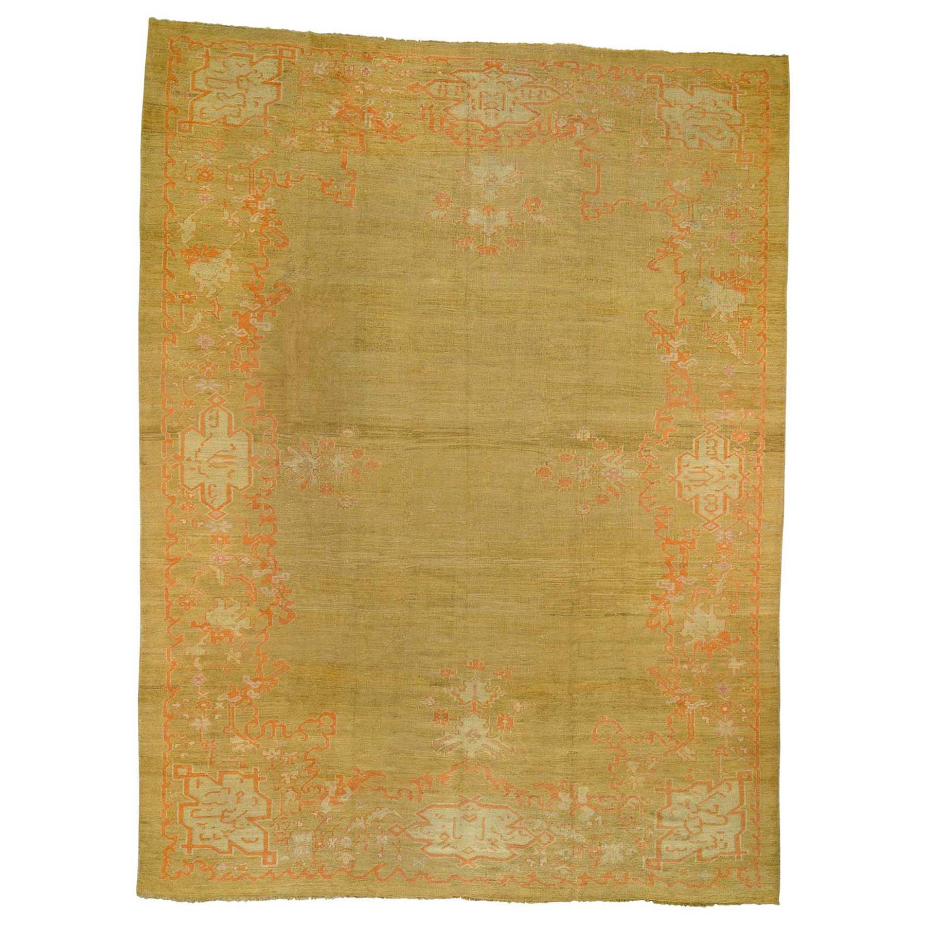 Contemporary Plain Gold 10/' Runner Gabbeh Oriental Hand-Knotted Wool Rug 3/'x10/'