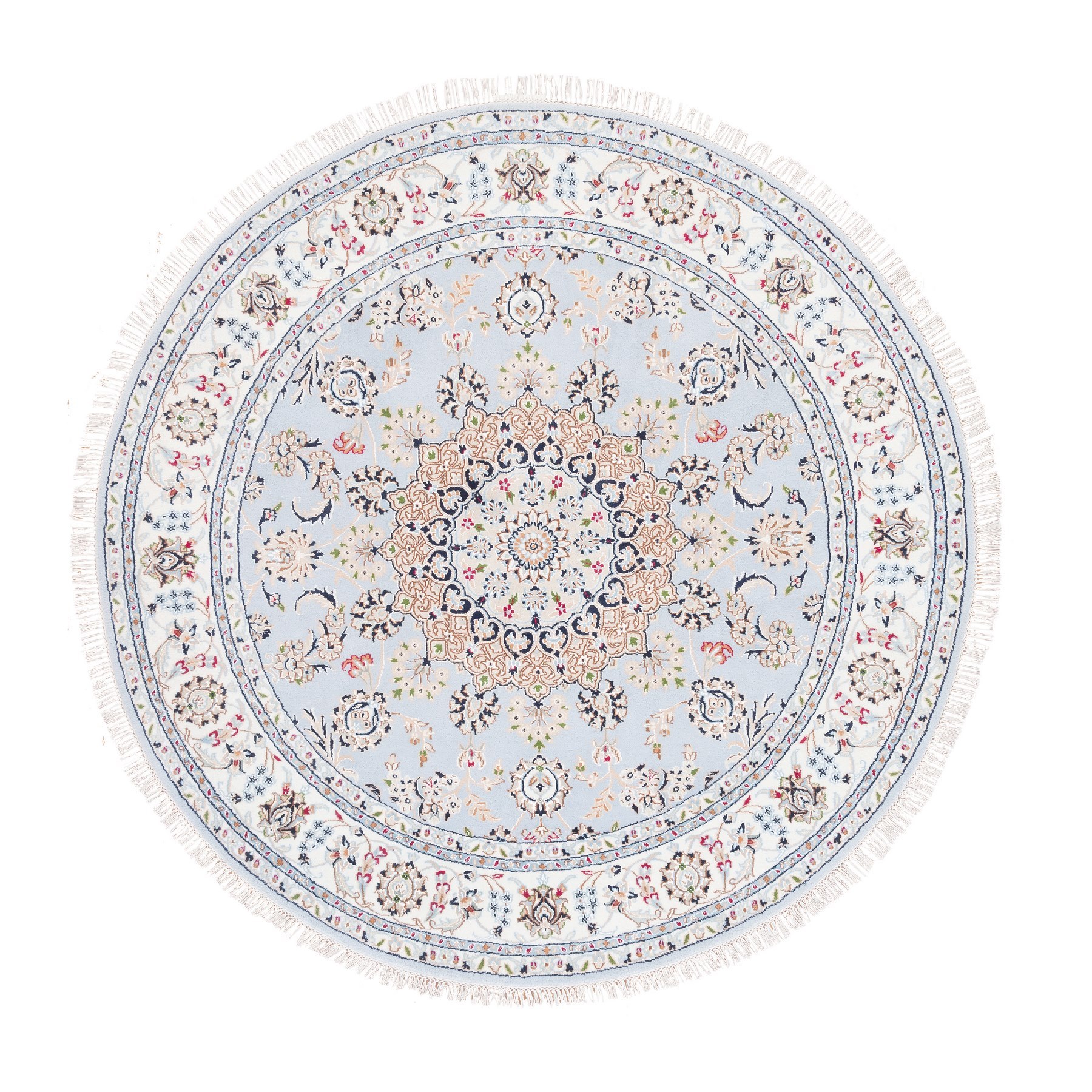 Blue Round Antique Rugs & Carpets