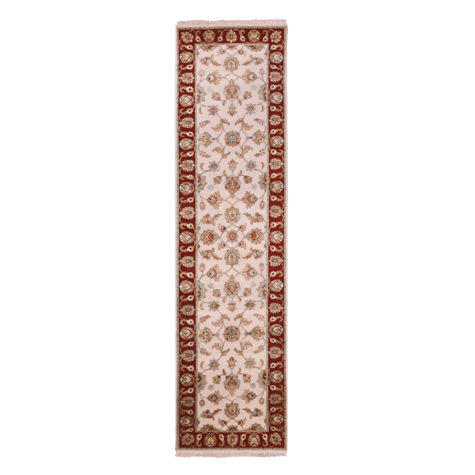 Knighton Wool Parchment/Tan Area Rug Rug Size: Wedge 2' x 4