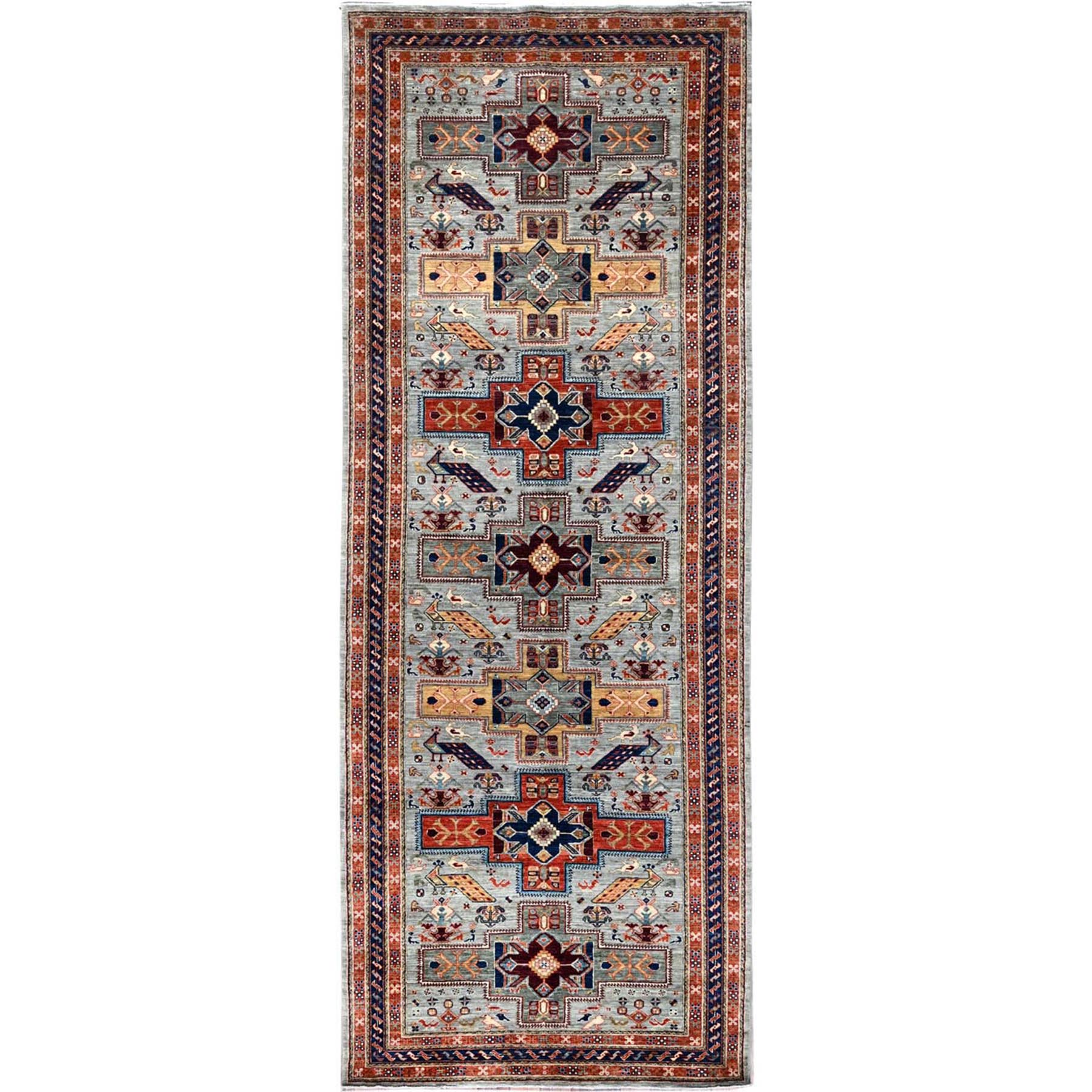 Noori Rug Fine Vintage Distressed Horton Rust/Navy Runner - 4'11 x 10'4